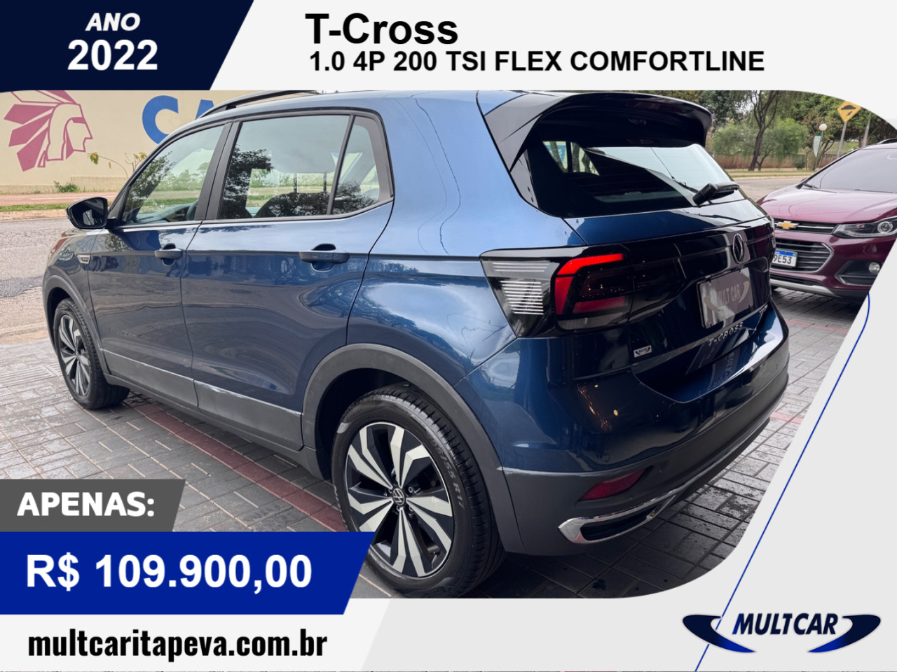 T-Cross 1.0 4P 200 TSI FLEX COMFORTLINE AUTOMÁTICO