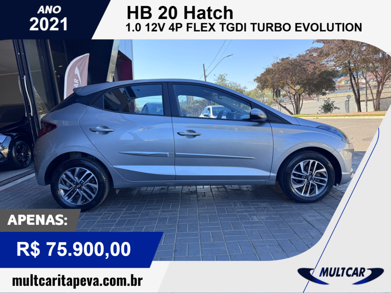 HB 20 Hatch 1.0 12V 4P FLEX TGDI TURBO EVOLUTION AUTOMÁTICO