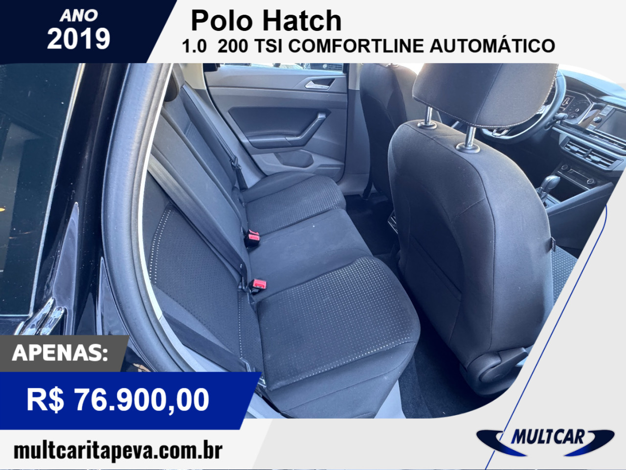 Polo Hatch 1.0 12V 4P 200 TSI  COMFORTLINE AUTOMÁTICO