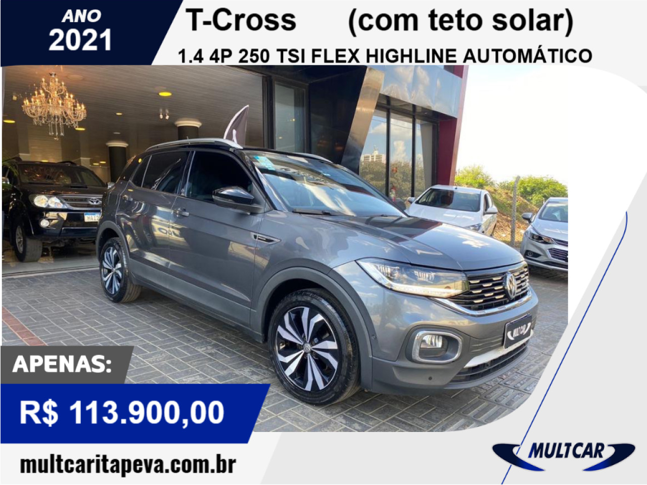 T-Cross 1.4 4P 250 TSI FLEX HIGHLINE AUTOMÁTICO