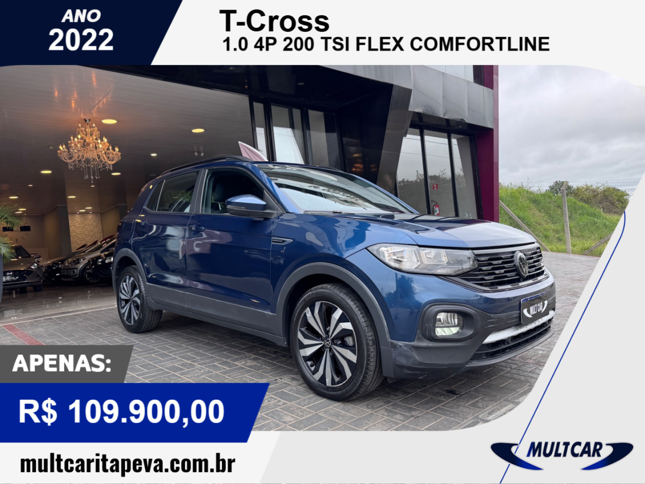 T-Cross 1.0 4P 200 TSI FLEX COMFORTLINE AUTOMÁTICO