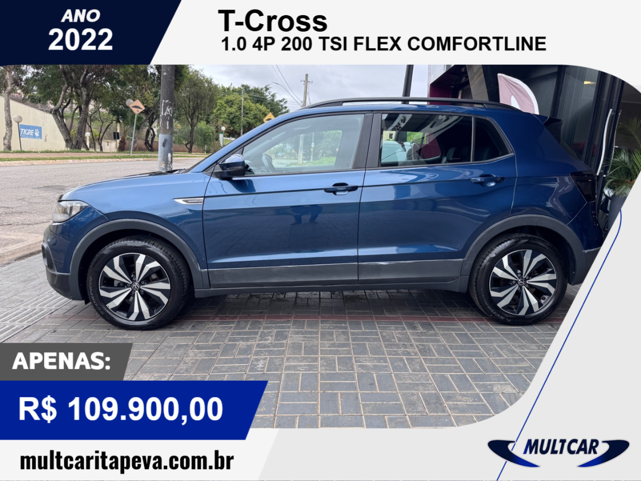 T-Cross 1.0 4P 200 TSI FLEX COMFORTLINE AUTOMÁTICO