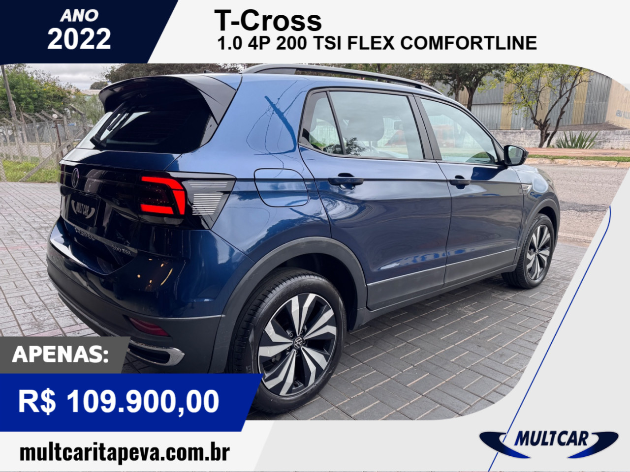 T-Cross 1.0 4P 200 TSI FLEX COMFORTLINE AUTOMÁTICO
