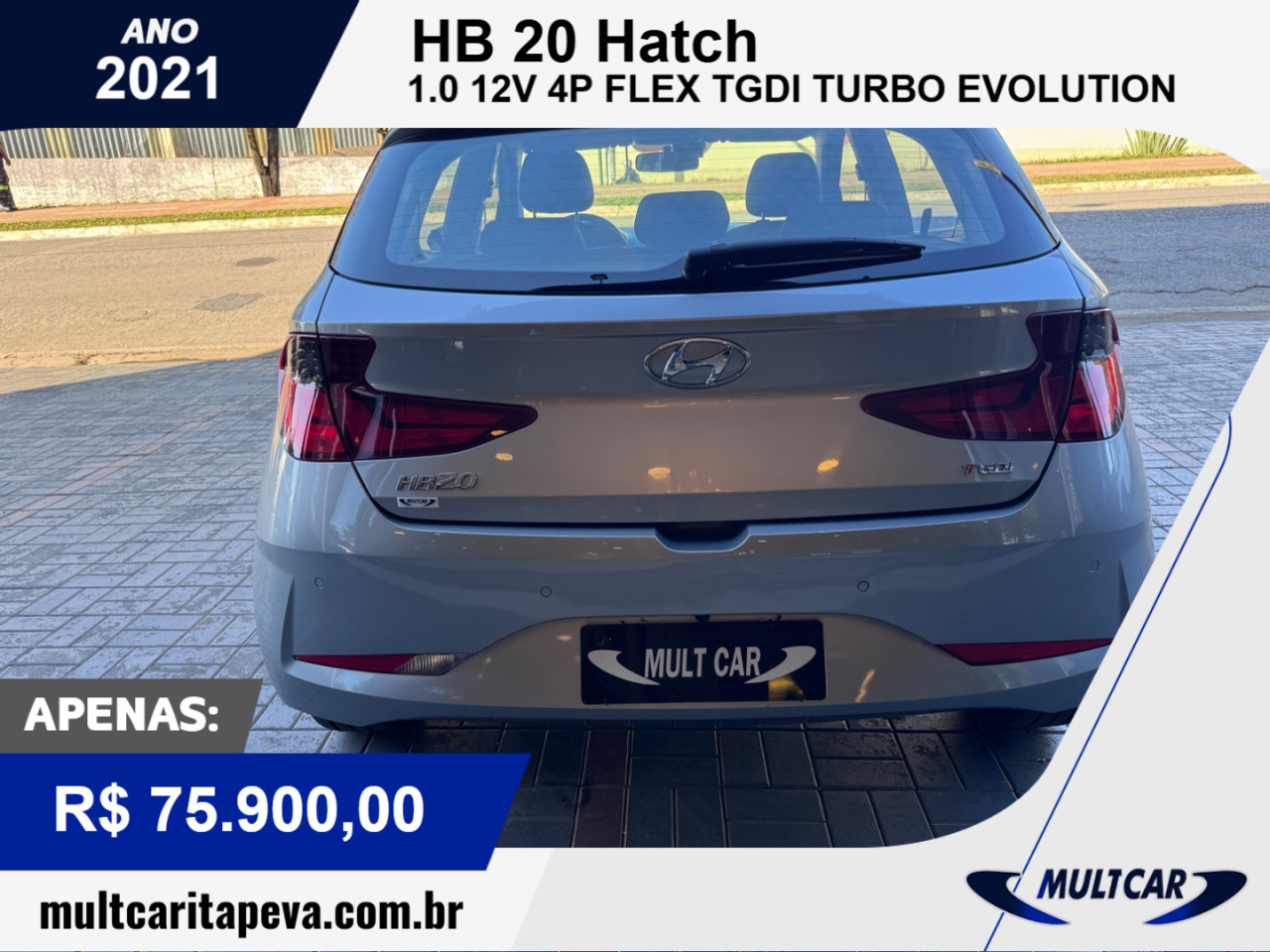 HB 20 Hatch 1.0 12V 4P FLEX TGDI TURBO EVOLUTION AUTOMÁTICO