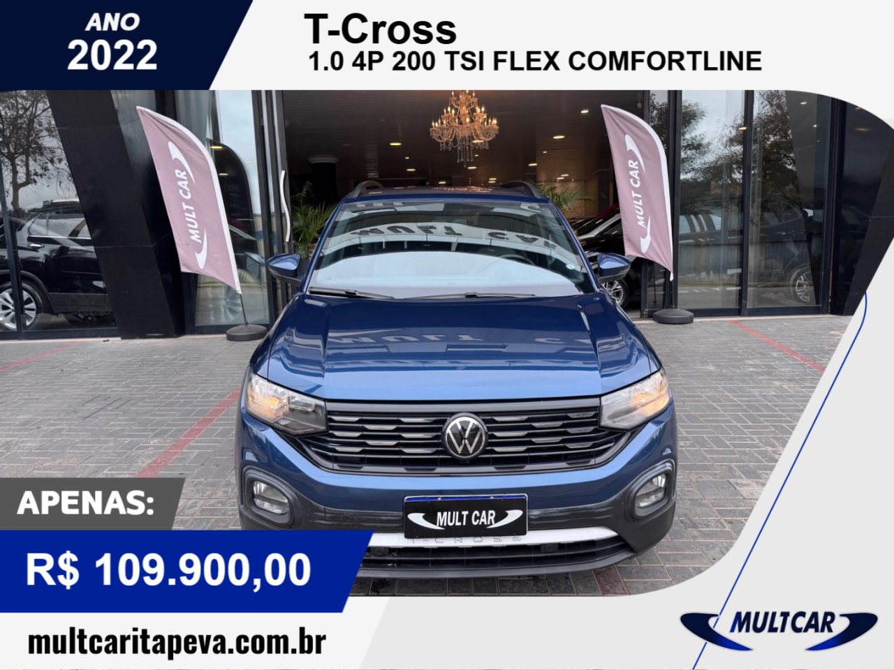 T-Cross 1.0 4P 200 TSI FLEX COMFORTLINE AUTOMÁTICO