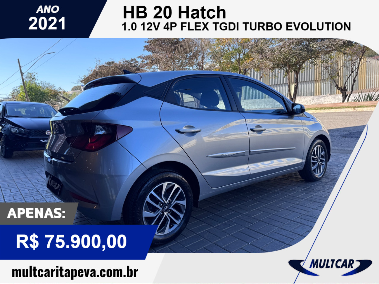 HB 20 Hatch 1.0 12V 4P FLEX TGDI TURBO EVOLUTION AUTOMÁTICO