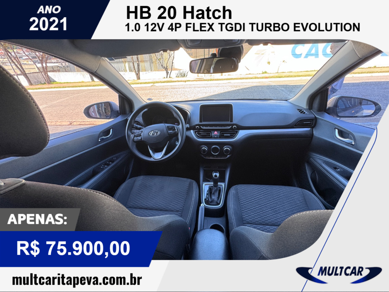 HB 20 Hatch 1.0 12V 4P FLEX TGDI TURBO EVOLUTION AUTOMÁTICO