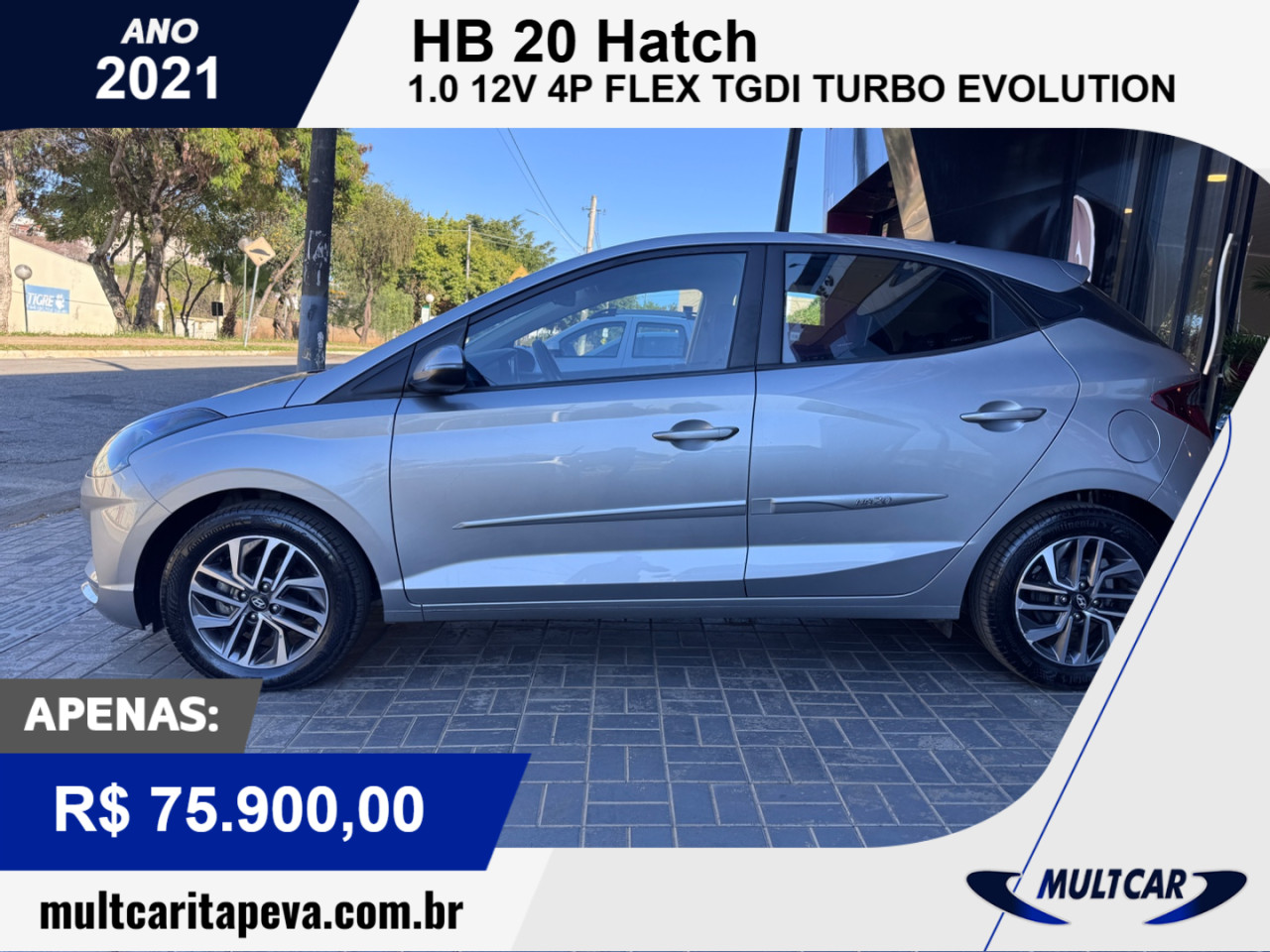 HB 20 Hatch 1.0 12V 4P FLEX TGDI TURBO EVOLUTION AUTOMÁTICO