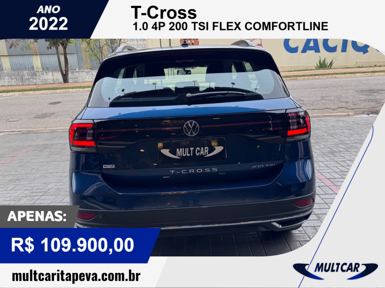 T-Cross 1.0 4P 200 TSI FLEX COMFORTLINE AUTOMÁTICO