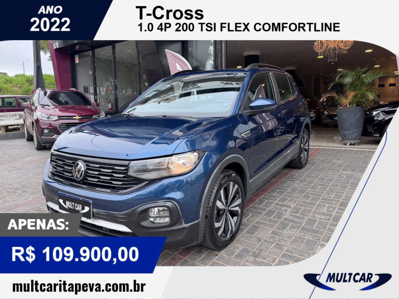 T-Cross 1.0 4P 200 TSI FLEX COMFORTLINE AUTOMÁTICO