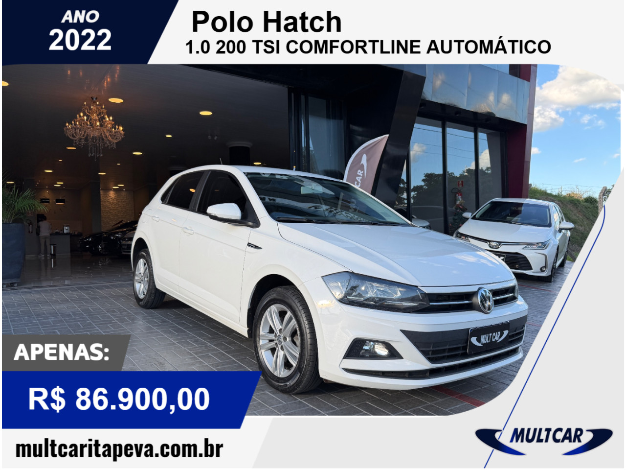 Polo Hatch 1.0 12V 4P 200 TSI  COMFORTLINE AUTOMÁTICO