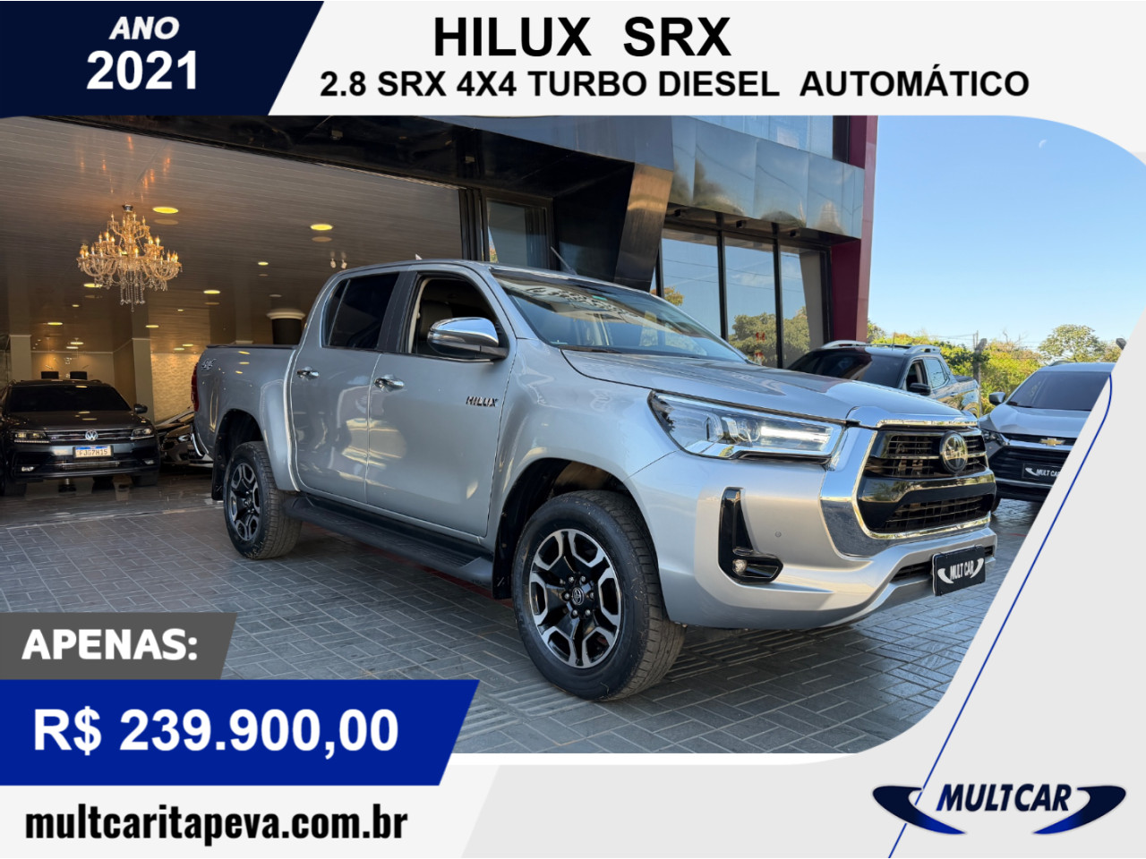 TOYOTA Hilux Caminhonete 2.8 16V SRX 4X4 TURBO DIESEL CABINE DUPLA AUTOMÁTICO