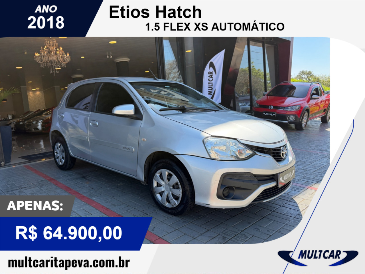 Etios Hatch 1.5 16V 4P FLEX XS AUTOMÁTICO
