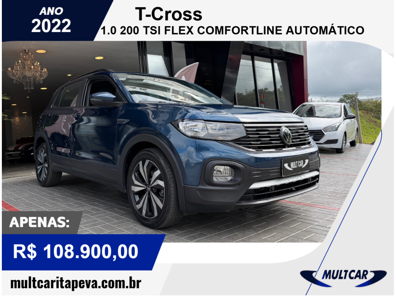 T-Cross 1.0 4P 200 TSI FLEX COMFORTLINE AUTOMÁTICO
