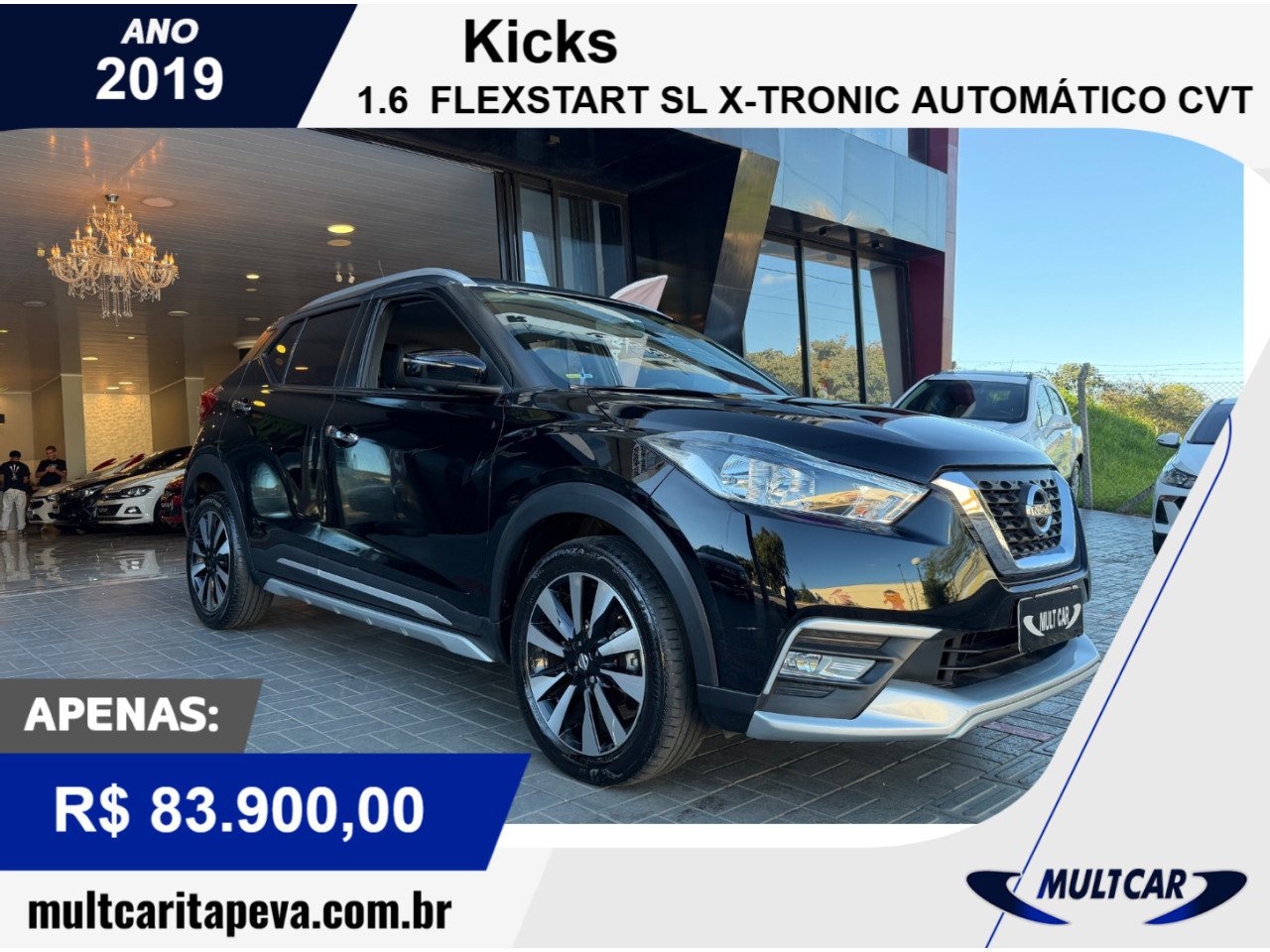 Kicks 1.6 16V 4P FLEXSTART SL X-TRONIC AUTOMÁTICO CVT