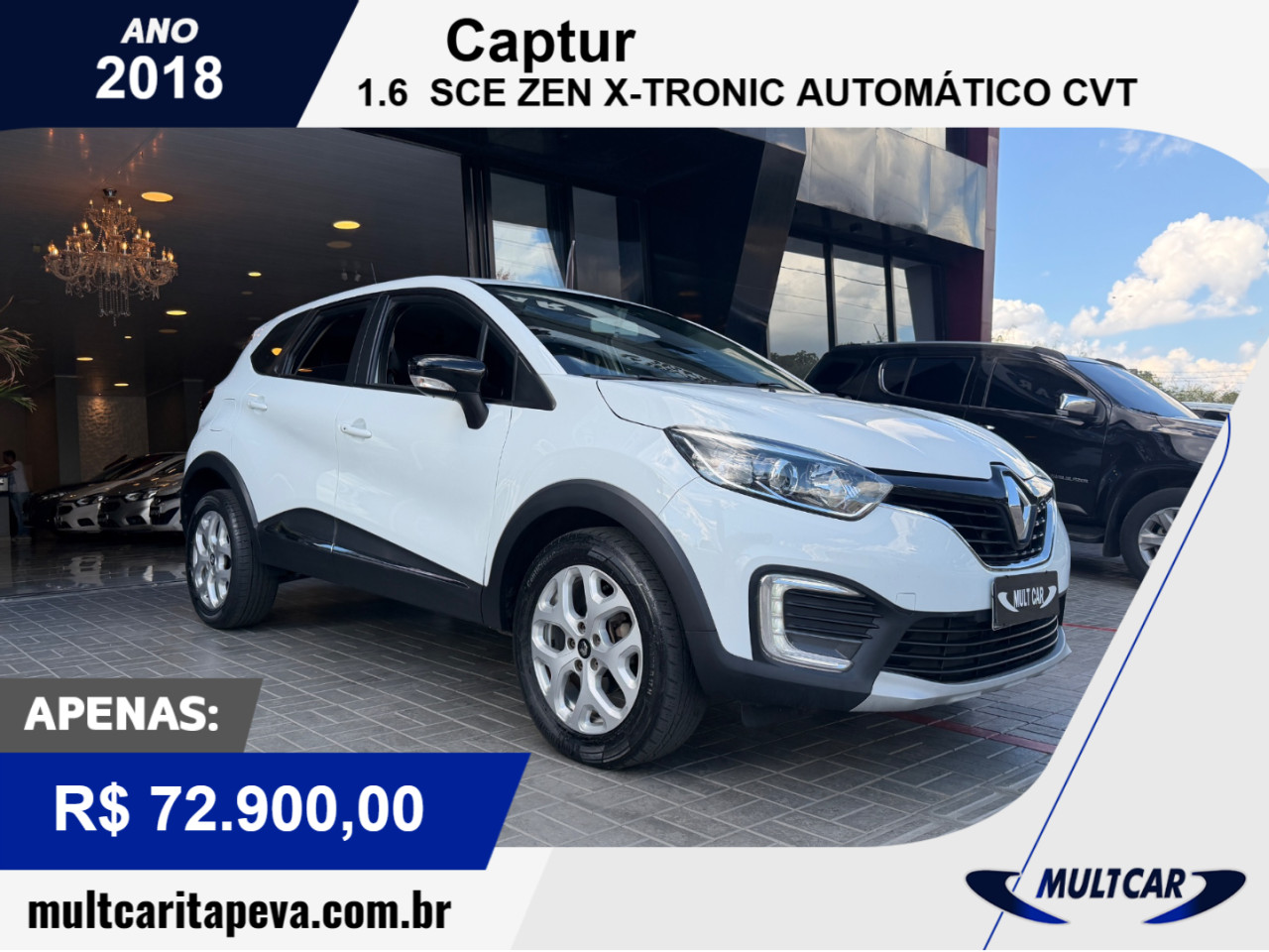 Captur 1.6 16V 4P SCE ZEN X-TRONIC AUTOMÁTICO CVT
