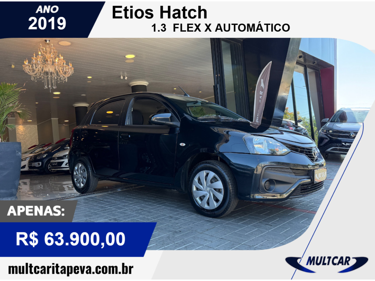 Etios Hatch 1.3 16V 4P FLEX X AUTOMÁTICO