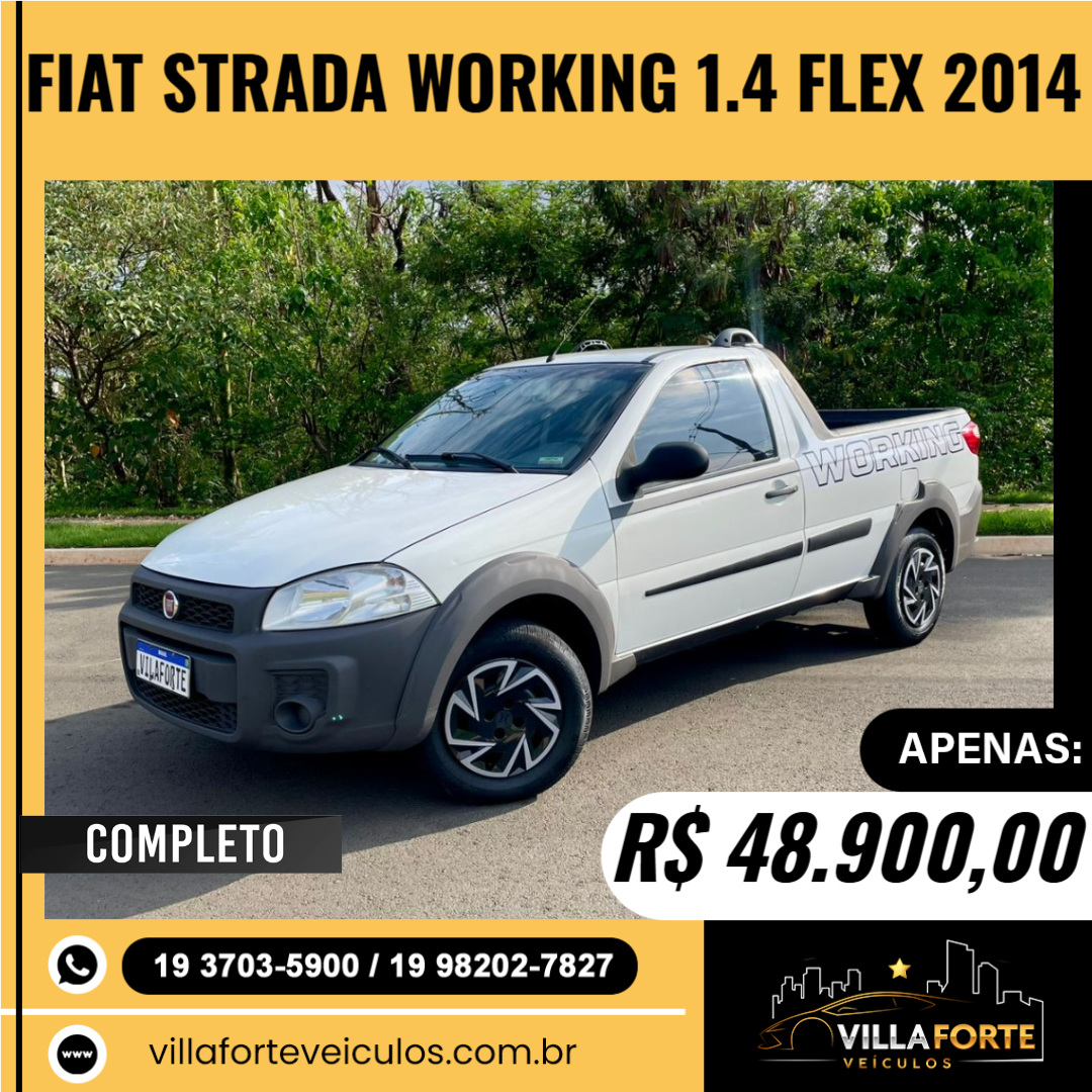 FIAT Strada 1.4 WORKING FLEX CABINE SIMPLES FIAT Strada 1.4 WORKING FLEX CABINE SIMPLES