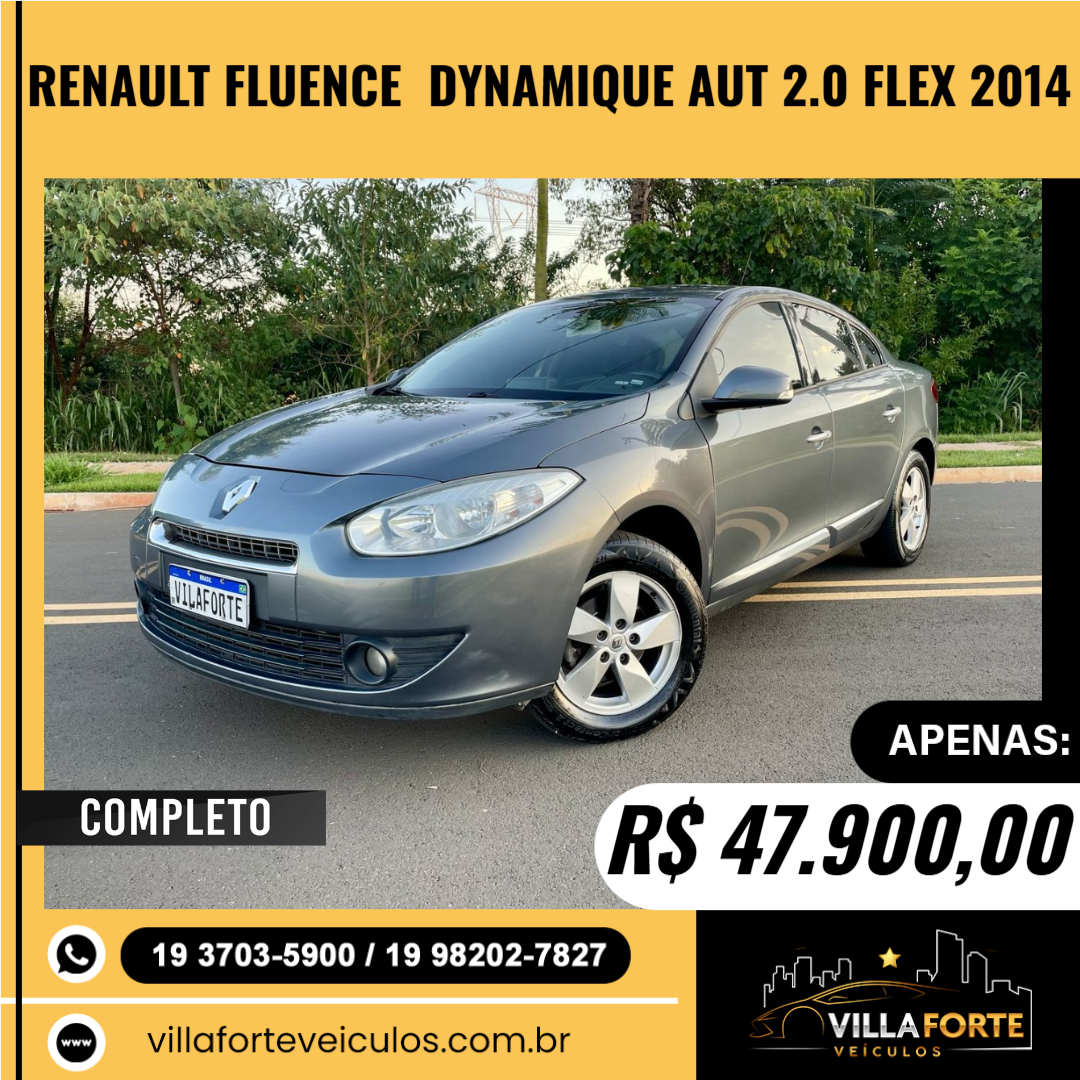 Fluence 2.0 16V 4P FLEX DYNAMIQUE AUTOMÁTICO