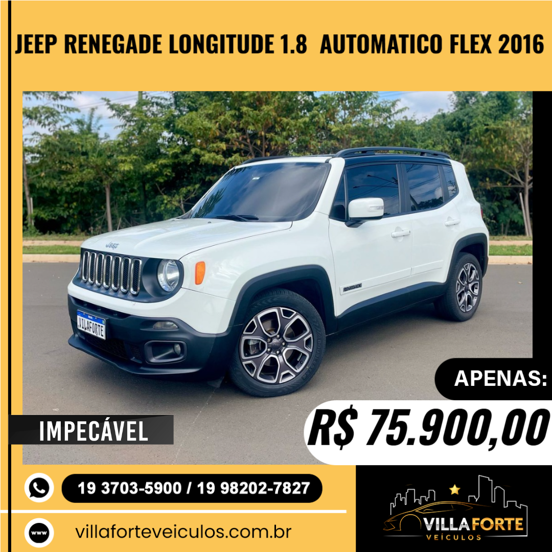 Renegade 1.8 16V 4P FLEX LONGITUDE AUTOMÁTICO