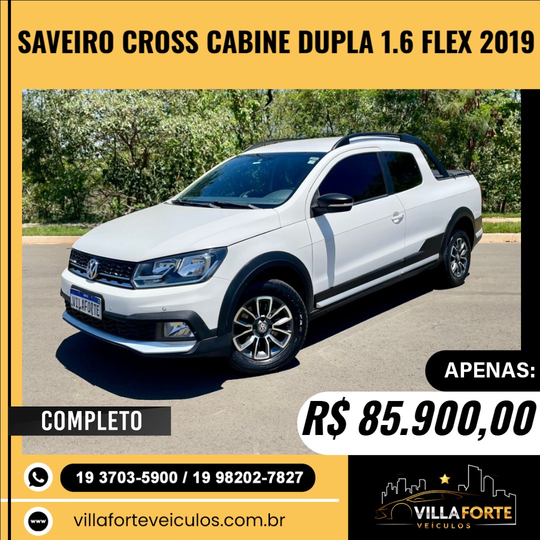 Saveiro 1.6 G7 CABINE DUPLA CROSS FLEX