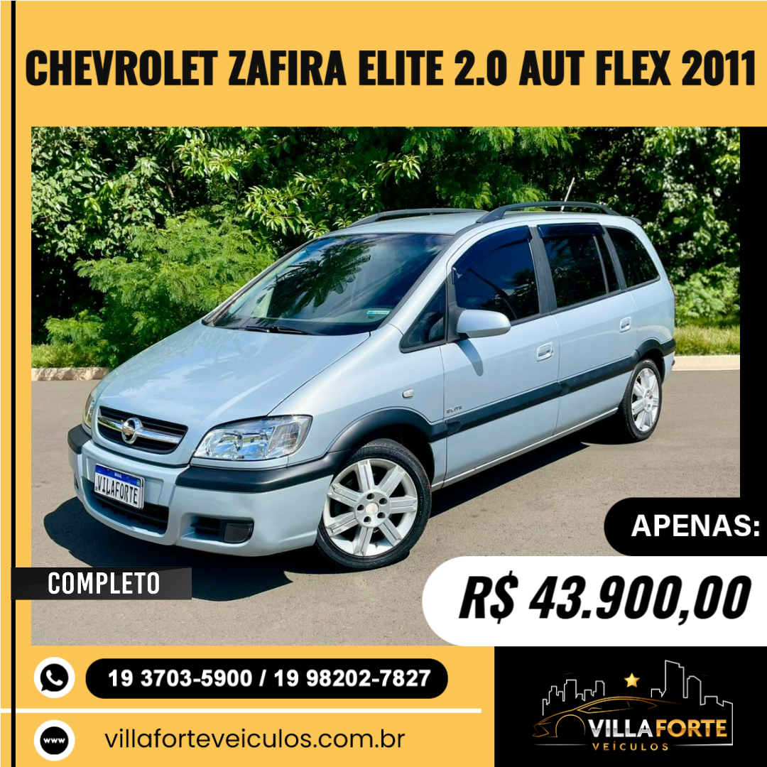 Zafira 2.0 4P ELITE FLEX AUTOMÁTICO 7 LUGARES