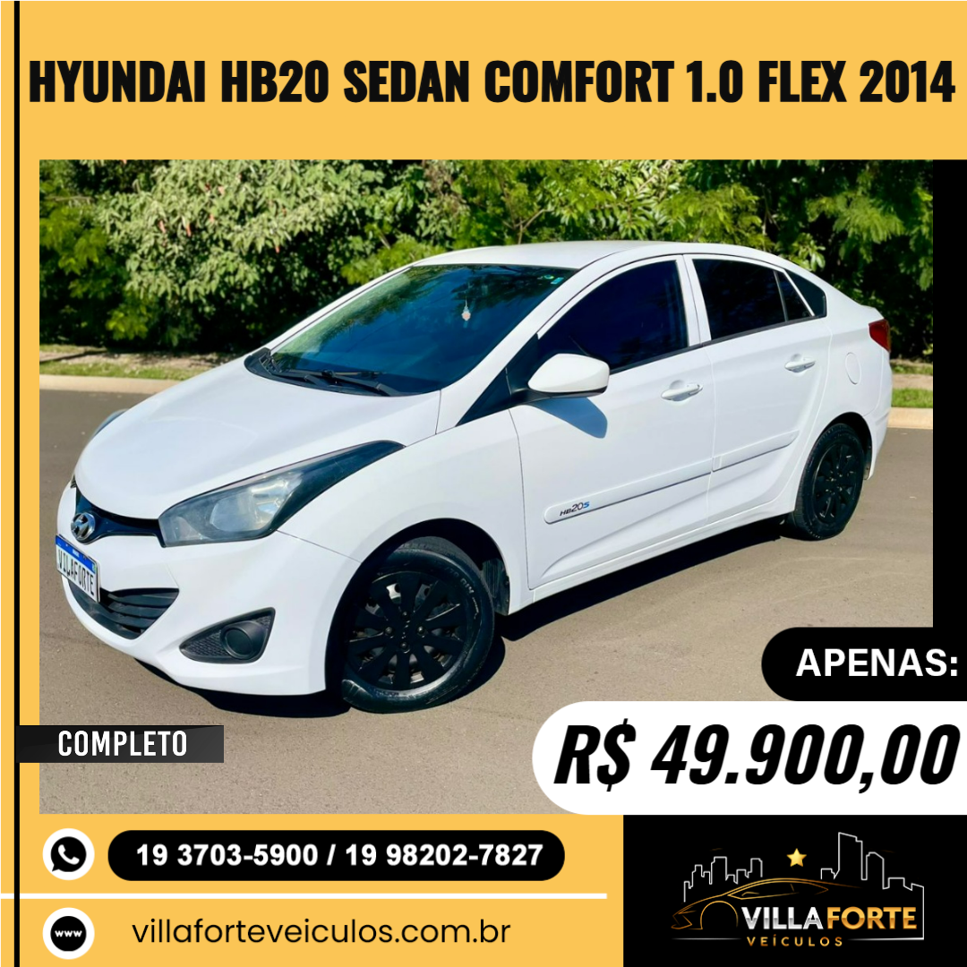 HB 20 Sedan 1.0 12V 4P FLEX COMFORT PLUS
