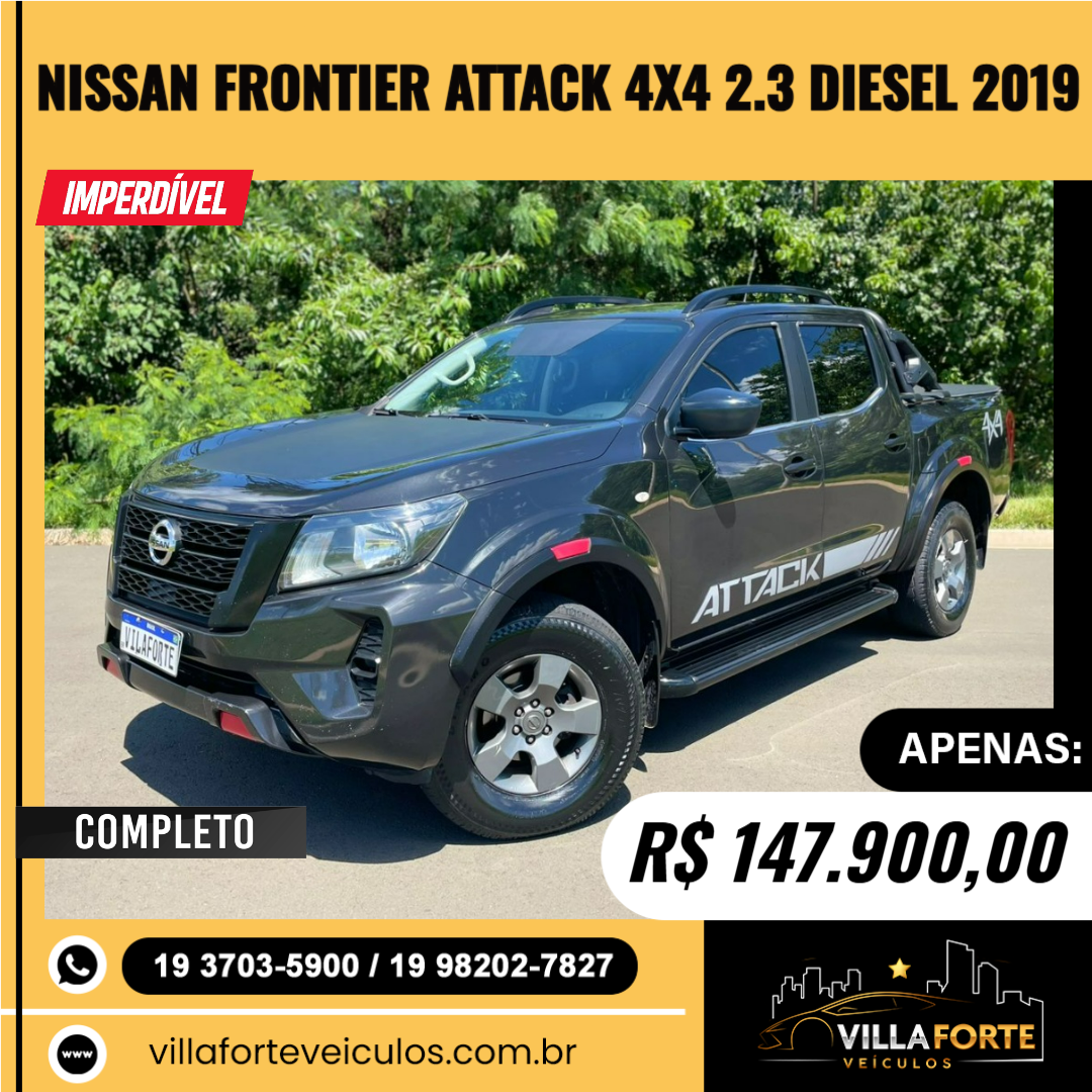 Frontier 2.3 16V SE 4X4 CABINE DUPLA BI-TURBO DIESEL AUTOMÁTICO