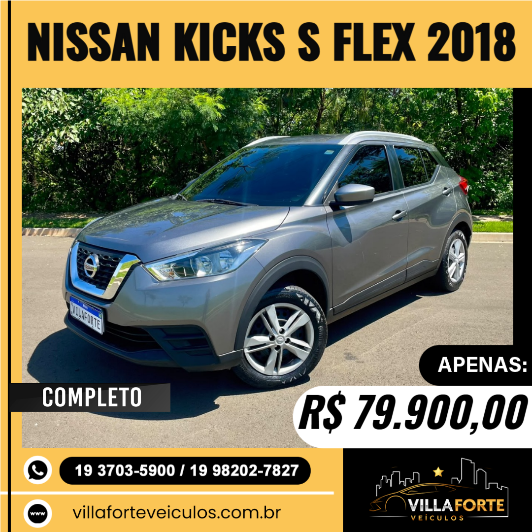 Kicks 1.6 16V 4P FLEXSTART S X-TRONIC AUTOMÁTICO CVT