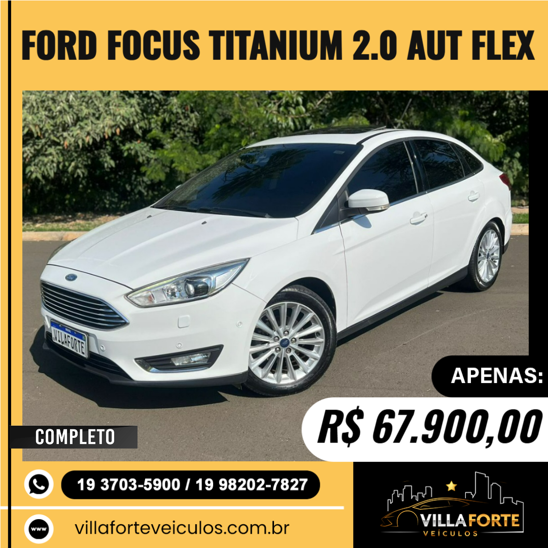 Focus Sedan 2.0 16V 4P TITANIUM FLEX AUTOMÁTICO