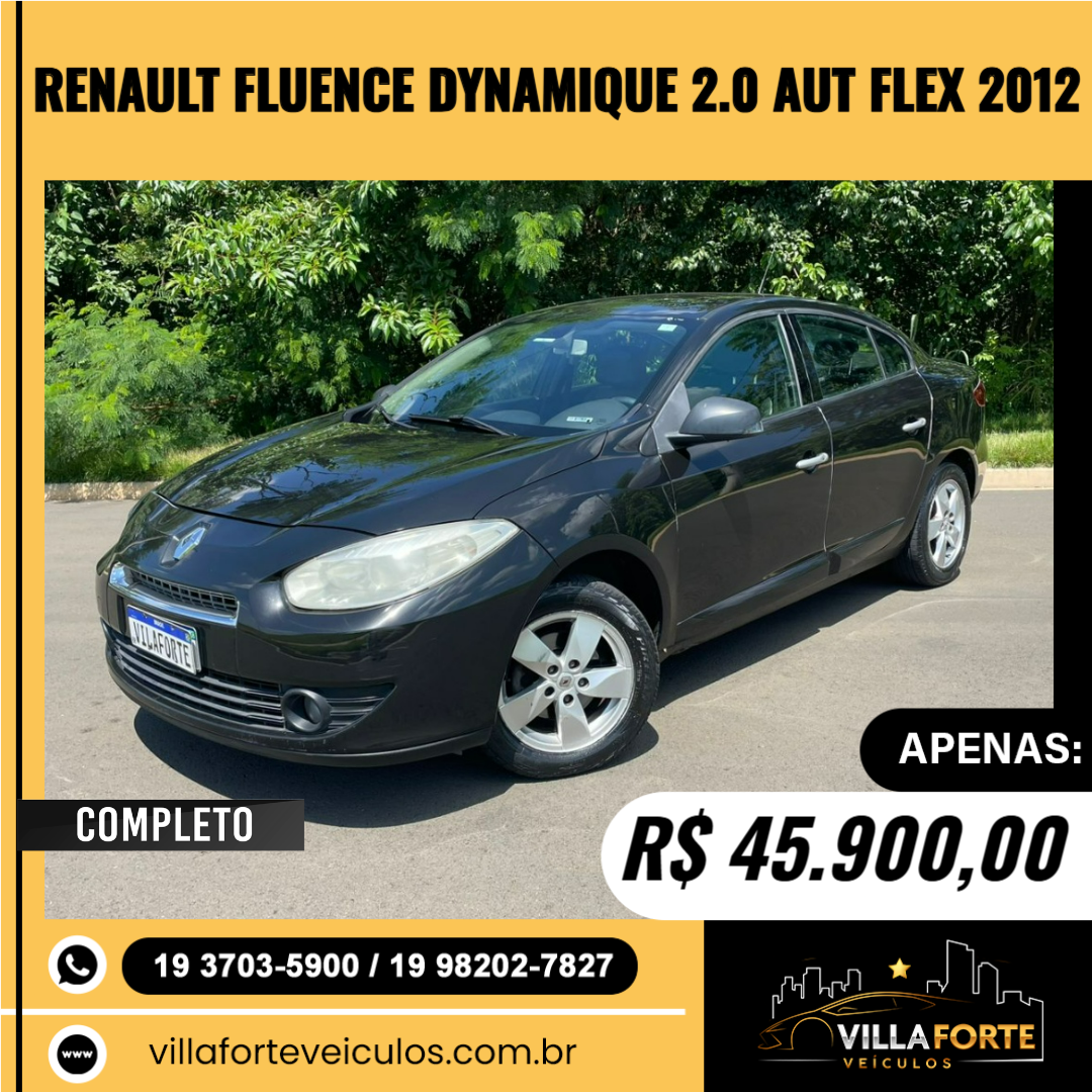 Fluence 2.0 16V 4P FLEX DYNAMIQUE AUTOMÁTICO
