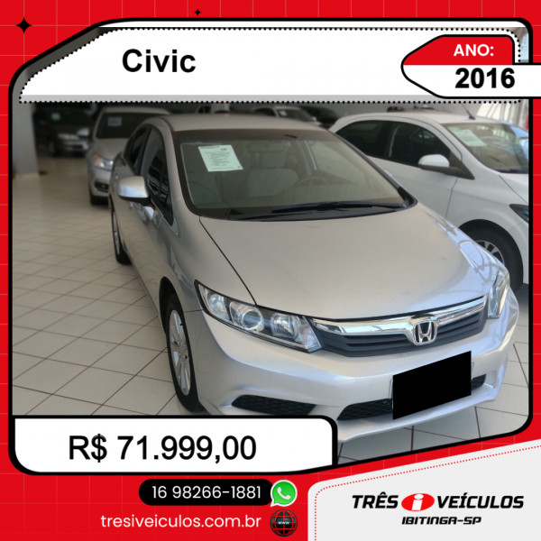 Civic 1.8 16V 4P FLEX LXS AUTOMÁTICO
