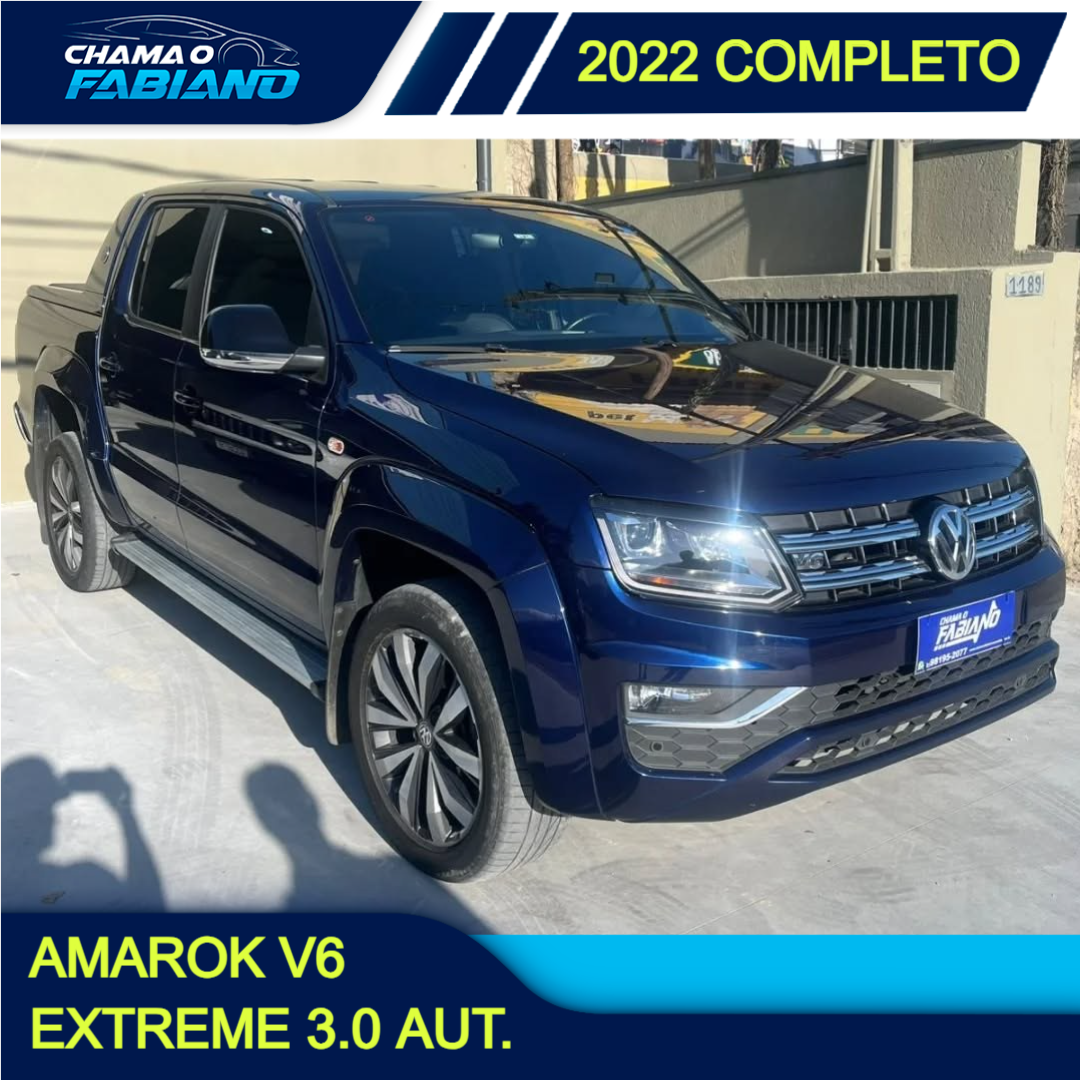 Amarok 3.0 V6 CABINE DUPLA HIGHLINE EXTREME 4X4 TURBO INTERCOOLER AUTOMÁTICO
