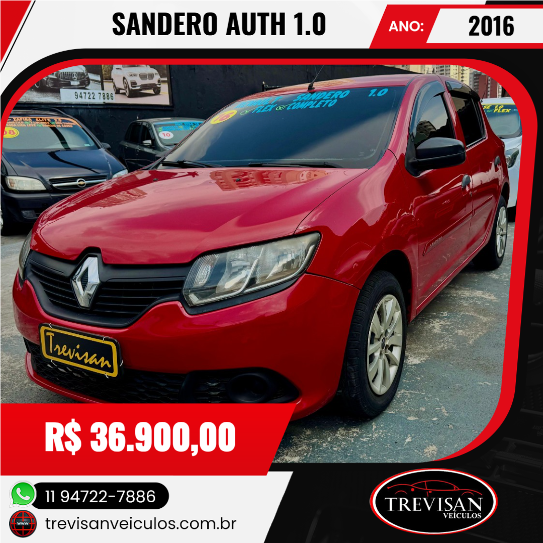Sandero 1.0 16V 4P FLEX AUTHENTIQUE