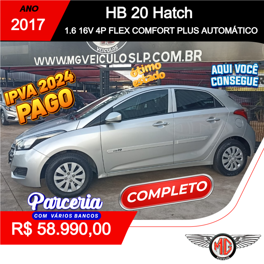 HB 20 Hatch 1.6 16V 4P FLEX COMFORT PLUS AUTOMÁTICO